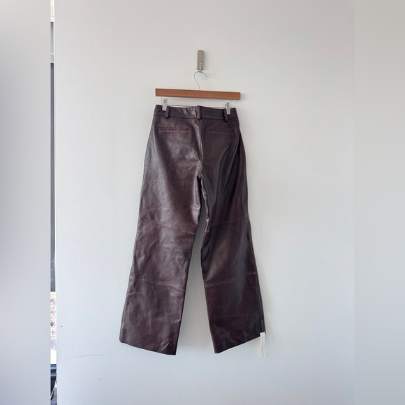 REFORMATION NWT Veda Gisele Low Rise Leather Pants 2 - Picture 7 of 7